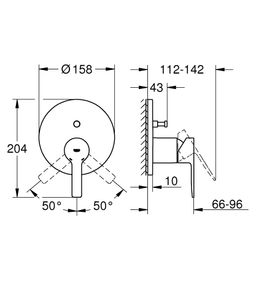 Vodovodná batéria Grohe Lineare s dvojcestným prepínačom, Supersteel 24064DC1 - galéria #1