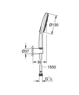 Grohe Rainshower SmartActive 130 Nástenná montážna súprava 26581000 - galéria #1