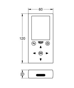 Diaľkové ovládanie Grohe pre elektronické vodovodné batérie, 36407001 - galéria #2