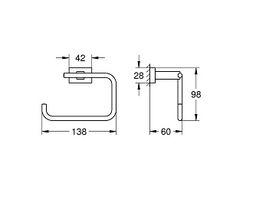 Držiak toaletného papiera Grohe Essentials Cube, Supersteel 40507DC1 - galéria #2