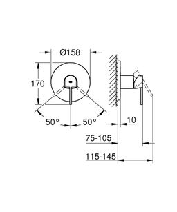 Grohe Plus Páková sprchová batéria, SuperSteel 24059DC3 - galéria #1
