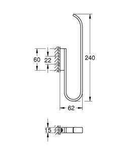 Grohe Selection Náhradný držiak toaletného papiera, chróm 41067000 - galéria #2