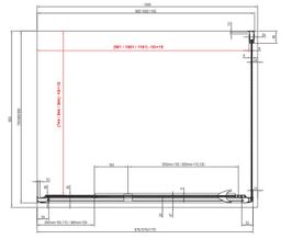 Ravak Otočné sprchové dvere 100 cm transp.sat. 03GA0U00Z1 PDOP2-100 - galéria #6