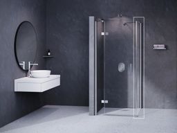 Ravak Smartline Pevná bočná stena 90 cm ľavá, chróm/transp. 9SL70A00Z1 SMPS-90 - galéria #1