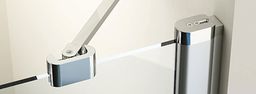 Ravak Chróm Sprchový kút 1/2 štvorec/obdĺžnik 90 cm Alu/Transparent 1QV70C00Z1 CRV2-90 - galéria #2