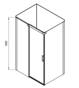Ravak Matrix Sprchové dvere 110 ľavé transparentné alubright MSD2-110 0WLD0C00Z1 - galéria #2