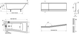 Ravak BeHappy 2 Vaňa 160x75 cm biela C971000000 - galéria #1
