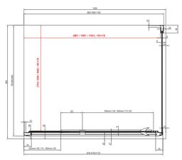 Ravak Pivotové sprchové dvere 100 transparentné čierne PDOP2-100 03GA0300Z1 - galéria #3