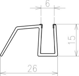 Ravak Matrix Odkvapnička rovná 900 mm, D000000022 - galéria #2