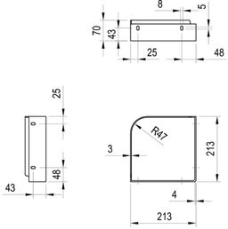 Ravak Yard Konzola 28, nerezová oceľ X01784 - galéria #1