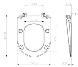Ravak Chrome Flat WC doska, SoftClose, čierne X01795 - galéria #3