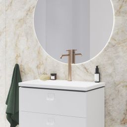 Ravak Espirit Umývadlová batéria vyššia, bez výpuste, Rose Gold Brushed ES014.60RGB X070393 - galéria #2