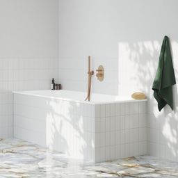 Ravak Espirit 2-výtoková umývadlová batéria, Rose Gold Brushed ES061.60RGB.O2 X070358 - galéria #2