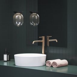 Ravak Espirit Vysoká umývadlová batéria BeCool, Rose Gold Brushed ES015.61RGB X070408 - galéria #1