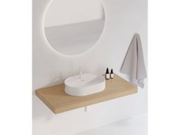 Ravak Keramické umývadlo Slim Shelf O 55 cm, biele XJX01155003 - galéria #4