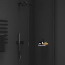 Ravak Chrome Sprchová hlavica 25 cm, Black Matt 980.20BLM X07P675 - galéria #1