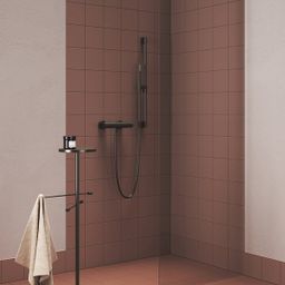 Ravak Sprchová tyč 70 cm s držiakom, Graphite Brushed 974.20GB X07P703 - galéria #2