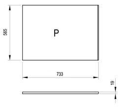 Ravak Panel boční 75 cm, MDF, R, bílá X000001698 - galéria #1