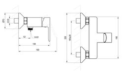 Ravak Solárna nástenná sprchová batéria, chróm SL032.00CR X070486 - galéria #1