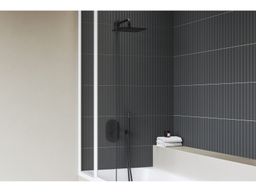 Ravak Hlavová sprcha čtvercová 25 cm, černá mat 986.20BLM X070521 - galéria #1