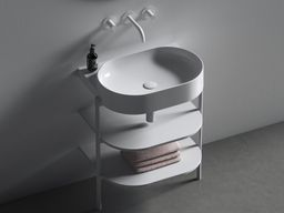 Ravak Umyvadlová pileta pevná Flat keramická bílá X01919 - galéria #2