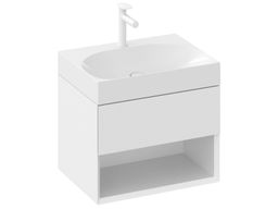 Ravak Lite Umyvadlo 60x45 cm s otvorem, bílá XJX01260004 - galéria #2
