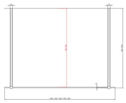 Ravak Walk-In Free Sprchová stena 130 cm, transparent/čierny Free Set-130 GW9FJ030SZ1 - galéria #5
