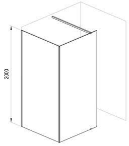 Ravak Walk-In Corner Sprchová stena 120 x 80 cm, transparent /chróm Corner-Set-120x80 GW1CG4C0SZ1 - galéria #6