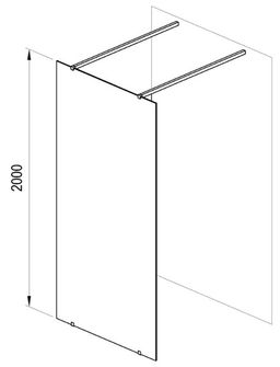 Ravak Walk-In Free Sprchová stena 120 cm, transparent /chróm Free Set-120 GW9FG0C0SZ1 - galéria #8