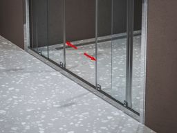 Sprchové dvere Ravak Blix II, 170 cm, 4-dielne, transparentné/Alu lesk NBLDP4-170 0YMV0C00Z1 - galéria #3