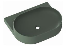 Ravak Yard Umývadlo 60 cm bez otvoru pre batériu, sivozelená XJX08060000 - galéria #3