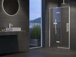 Ravak Cool Sprchové dvere, 100 cm, transparentné/biele matné COSD2-100 X0VVACE00Z1 - galéria #1