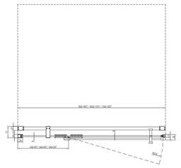 Ravak Cool Sprchové dvere, 120 cm, transparentné/biele matné COSD2-120 X0VVGCE00Z1c - galéria #3