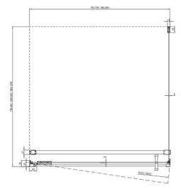 Ravak Cool Bočná stena, 80 cm, transparentná/biela matná COPS-80 X9VV40E00Z1 - galéria #2