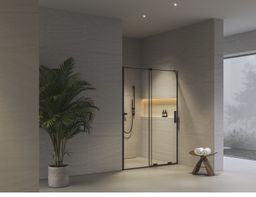 Ravak Roll Sprchové dvere posuvné 120 cm, transparentné/čierne RODP2-120 - galéria #1