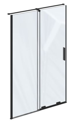 Ravak Roll Sprchové dvere posuvné 140 cm, transparentné/čierne X08VM0300Z1 - galéria #2