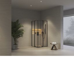 Ravak Roll Sprchový kút 90 x 90 cm, trasparentný/čierny X14V70300Z1 - galéria #1