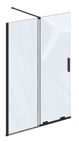 Ravak Roll Rowi Walk-in posuvný, 110 cm, transparentný/čierny X9WVD0300Z1 - galéria #2