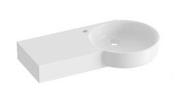 Ravak ARC Umývadlo 83 cm, L, s otvorom pre batériu, biele ARC83/43P XJXL1283000 - galéria #1