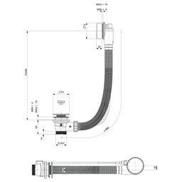 Polysan Vaňová súprava 80 cm, zlatá matná 71852.91 - galéria #3