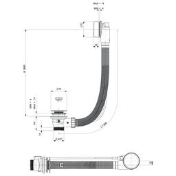 Polysan Vaňová súprava 120 cm, zlatá 71856.90 - galéria #3