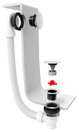 Polysan Vaňová súprava 30-120 cm, click-clack, zlatá matná 71858.91 - galéria #1