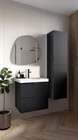 Cersanit Tirso Skrinka pod umývadlo 60 cm, čierna matná S1017-010 - galéria #2