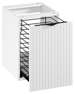 Cersanit Tirso Skrinka s košom pod dosku, 40 cm, biela matná S1017-029 - galéria #3