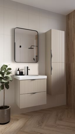 Cersanit Tirso Skrinka s umývadlom 60 cm, kašmír matný S801-541 - galéria #2