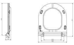 Cersanit Crea WC sedátko Slim SoftClose K98-0177 - galéria #1