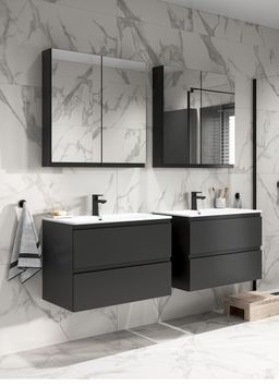 Cersanit Moduo Skrinka s umývadlom slim 50 cm, antracit S801-471-DSM - galéria #1