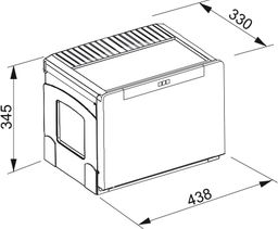 Franke Cube 50 134.0055.291 Kuchynský sorter 1x 14l, 2x 8l - galéria #1