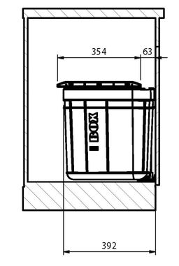 Franke Solo 45 121.0307.565 Kuchynský triedič 1x 35l - galéria #2