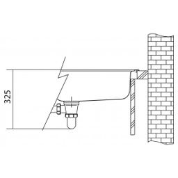Franke Centro CNG 611-62TL/2 Granitový drez s odkapávačom vpravo, 62x50cm, kašmír, 114.0637.501 - galéria #1
